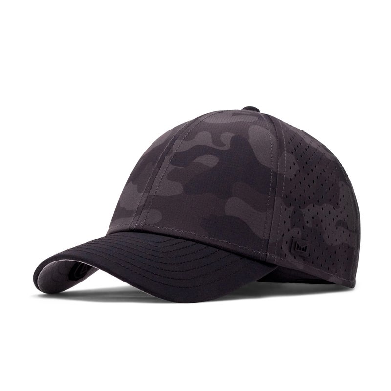 melin A-Game Hydro, Black Camo, Menâ€™s Performance Snapback Hats, Water-Resistant Fitted Baseball Caps for Men & Women, Golf, Running, or Workout Hat, Medium-Large - Image 1